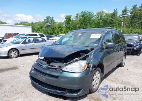 2005 Toyota Sienna Ce/Le z USA, uszkodzony, nr VIN 5TDZA23C45S238606
